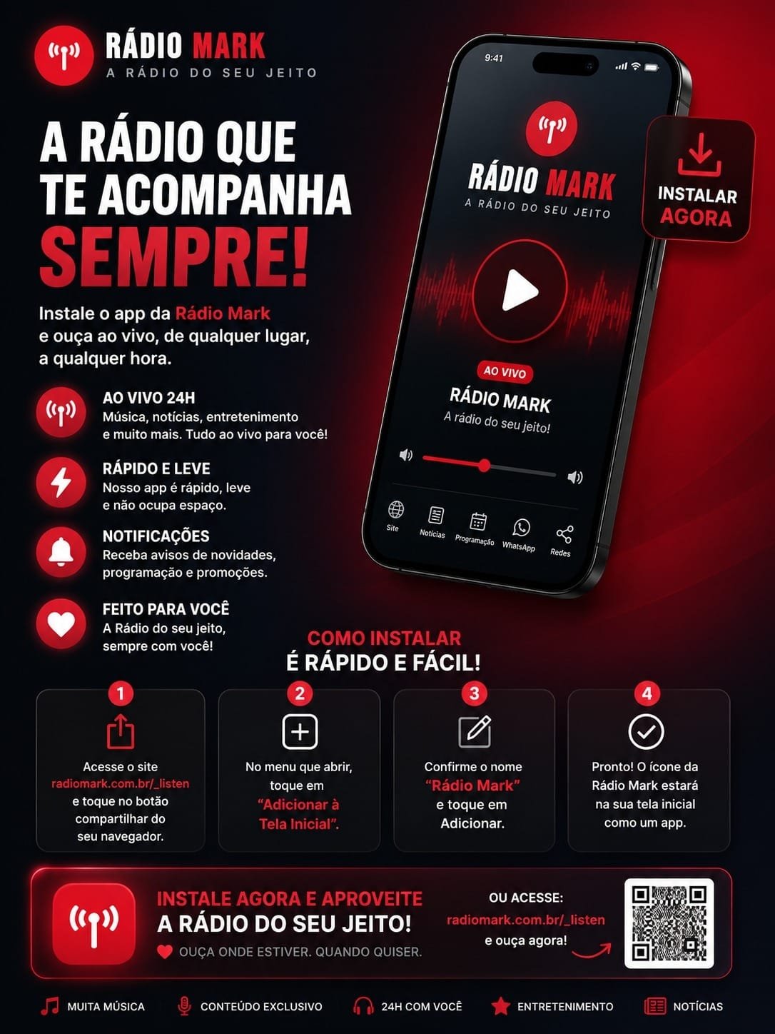 RÁDIO MARK LANÇA NOVO APLICATIVO