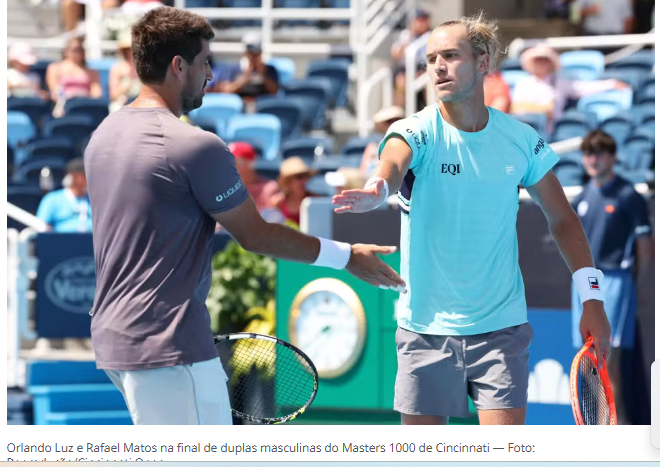 Rafa Matos e Orlando Luz são campeões em Cincinnati e vencem 2º título seguido de Masters 1000