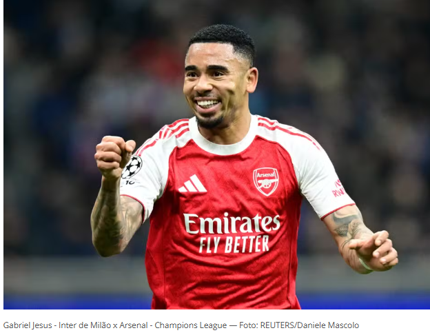 Barcelona avança para fechar a contratação de Gabriel Jesus, do Arsenal